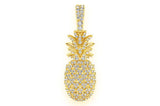 Iced Out Natural VVS  Pineapple Pendant