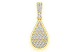 Custom Raindrop 925 Silver Pendant