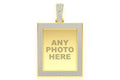 Rectangular Picture Diamond Pendant 14k Solid Gold - 3.30 CTW