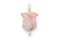 Rose Flower Diamond Pendant 14k Solid Gold - 4.25 CTW