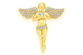 Angel Diamond Pendant 14K Solid Gold - 0.33 CTW