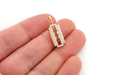 Small Double Edge Razor Blade Moissanite Pendant