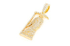 Grim Reaper iced out  10K Solid Gold Pendant - 1.00 CTW