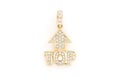 Top Emoji Euro Diamond Pendant 14k Solid Gold - 0.25 CTW