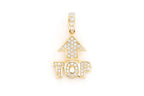 Top Emoji Euro Diamond Pendant 14k Solid Gold - 0.25 CTW