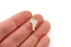 South America Diamond Pendant 14k Solid Gold - 0.25 CTW