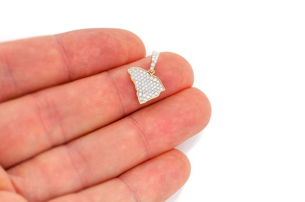 South Carolina State Diamond Pendant 14k Solid Gold - 0.33 CTW