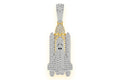 Spaceship Diamond Pendant 14k Solid Gold - 3.00 CTW
