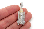 Spaceship Diamond Pendant 14k Solid Gold - 3.00 CTW