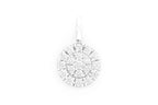 Round Halo Diamond Pendant 14k solid gold - 1.15 CTW