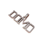 VVS Diamond Custom Name Pendant 14K solid Gold - 2.20 CTW