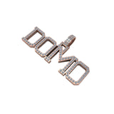 ICY "DOMO"  NAME VVS TESTER PASS DIAMOND PENDANT