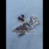 ICED OUT PERSONALIZED NAME 3.4CT. MOISSANITE STONE LETTER CUSTOM PENDANT