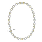 16*12MM iced out Link Chain