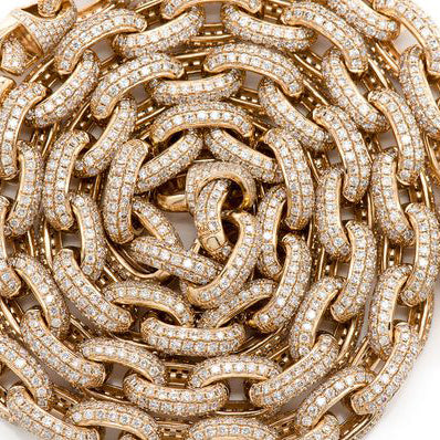 16*12MM iced out Link Chain