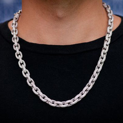 16*12MM iced out Link Chain
