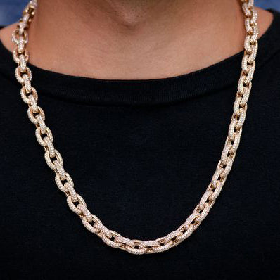 16*12MM iced out Link Chain