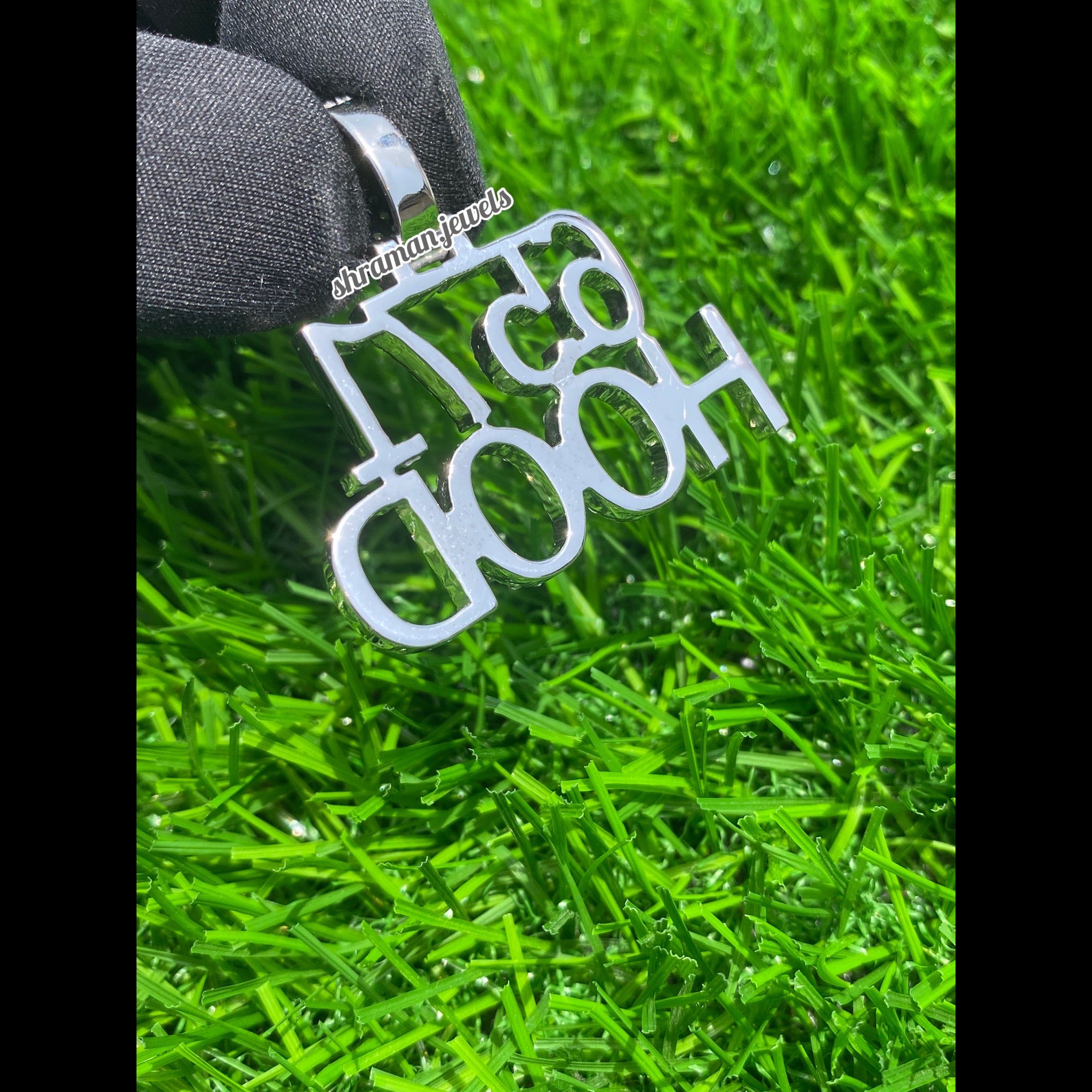 Custom Letter Hood Moissanite Diamond Pendant - 2.20 CTW