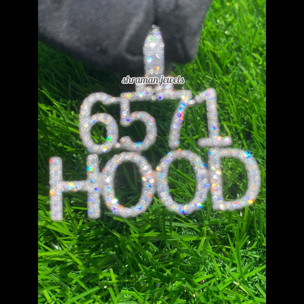 Custom Letter Hood Moissanite Diamond Pendant - 2.20 CTW