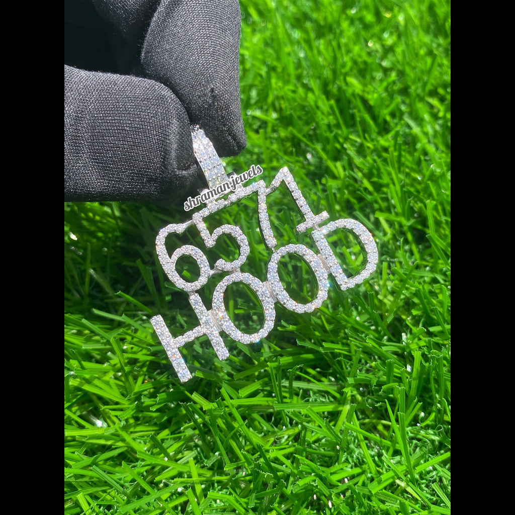 Custom Letter Hood Moissanite Diamond Pendant - 2.20 CTW