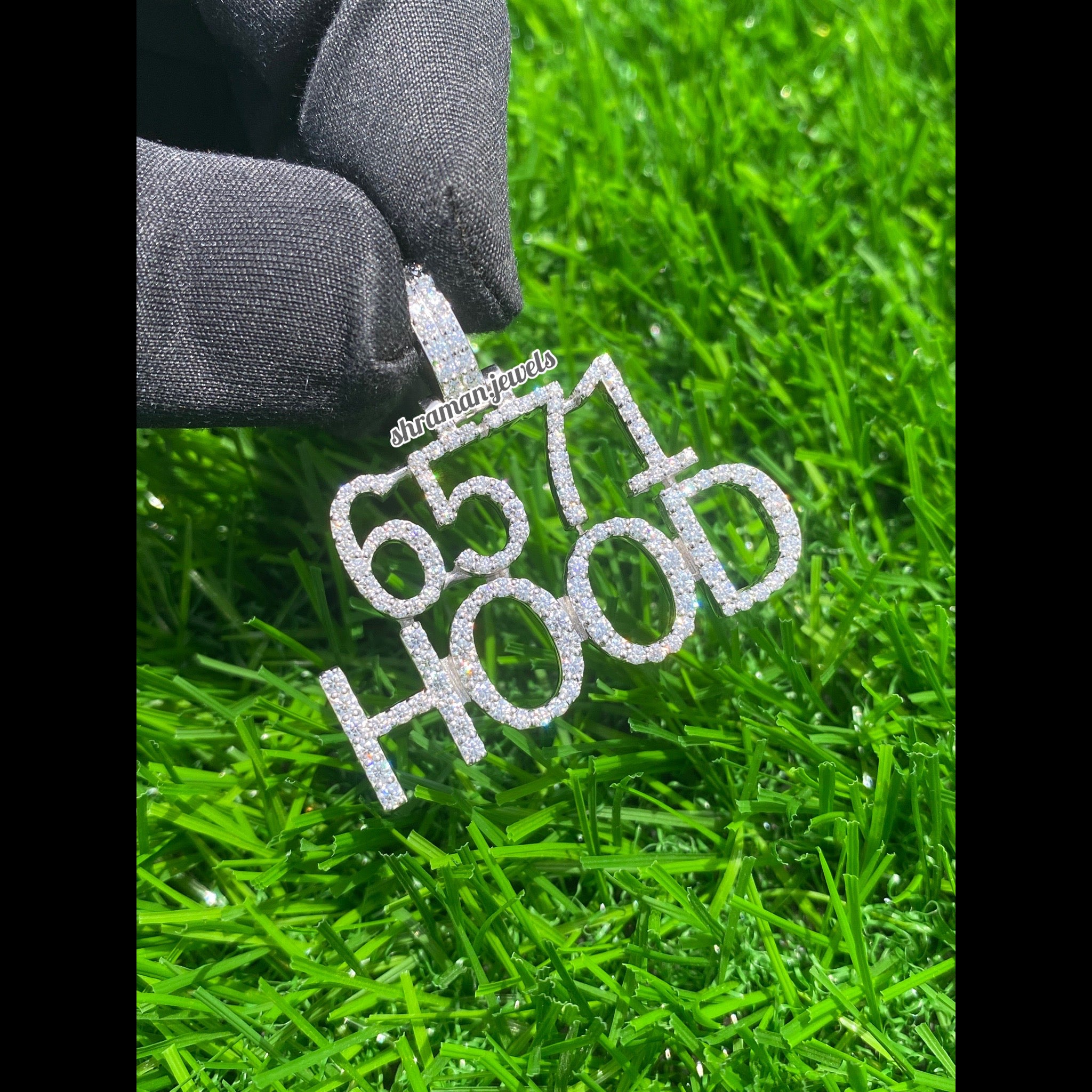 Custom Letter Hood Moissanite Diamond Pendant - 2.20 CTW