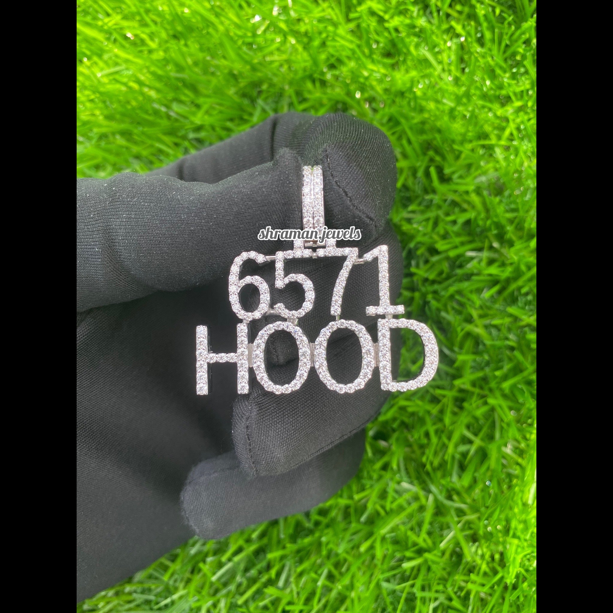 Custom Letter Hood Moissanite Diamond Pendant - 2.20 CTW