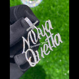 925 Silver Custom Cursive Personalized Name Pendant Letter Diamond Pendant