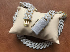 14MM Iced Out Cuban Link Chain for Men