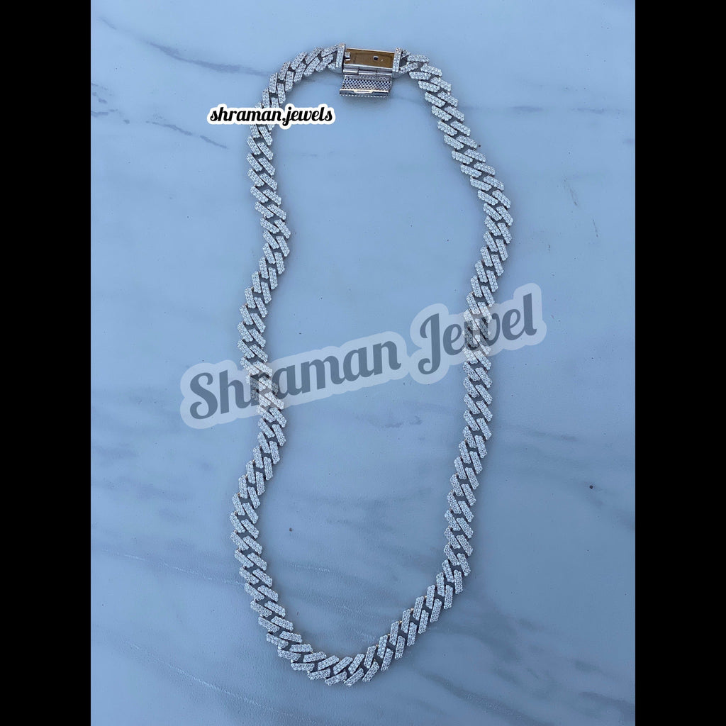 10MM Iced Out Diamond Cuban Chain for Men