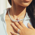 Luxurious 5MM Tennis Diamond Necklace