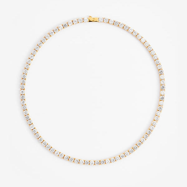 Luxurious 5MM Tennis Diamond Necklace
