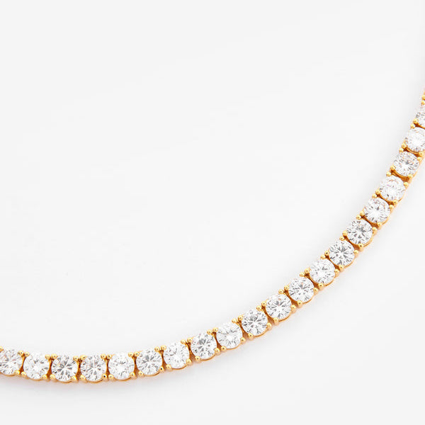 Luxurious 5MM Tennis Diamond Necklace