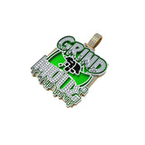 Icy Hip Hop Glow in Dark Bling Custom Diamond Pendant For Prom Party