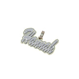 Icy Hip Hop Moissanite Diamond Cursive Personalized Name Necklace Gift for Her