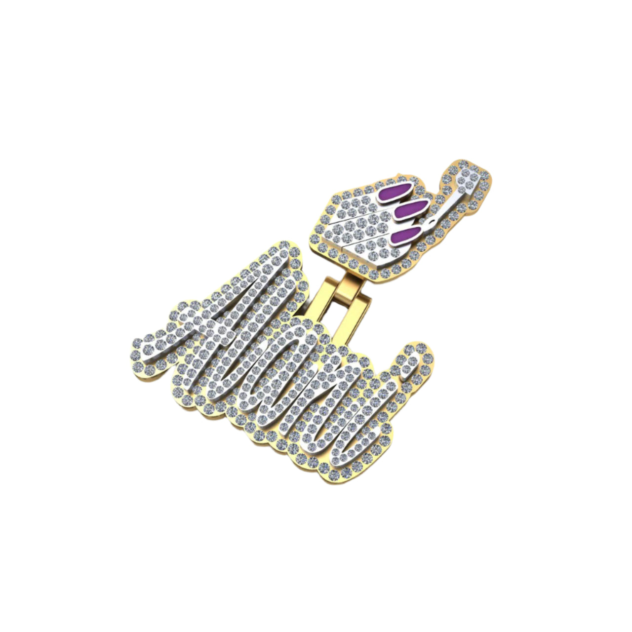 Women's Custom VVS Diamond Letter Pendant - 2.01 CTW