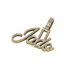 14K White Gold JADO Letter Natural Diamond Pendant - 0.77 CTW