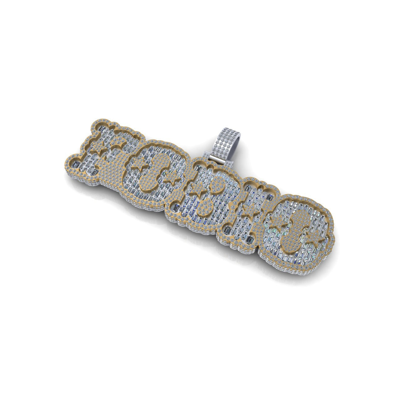 Custom Diamond Party Pendant Hip Hop Prom Charm - 50.11 CTW