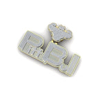 Diamond Pit Bull Pendant 14K solid Gold - 23.70 CTW